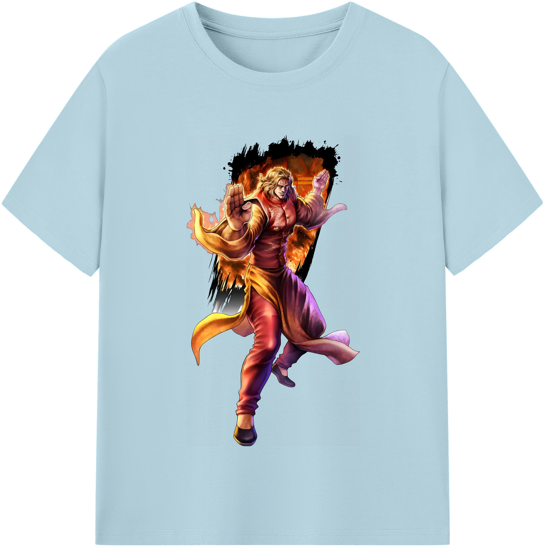 （画像用） 北斗の拳 Fist of the North Star 綿100％半袖Tシャツ（フロントプリント）